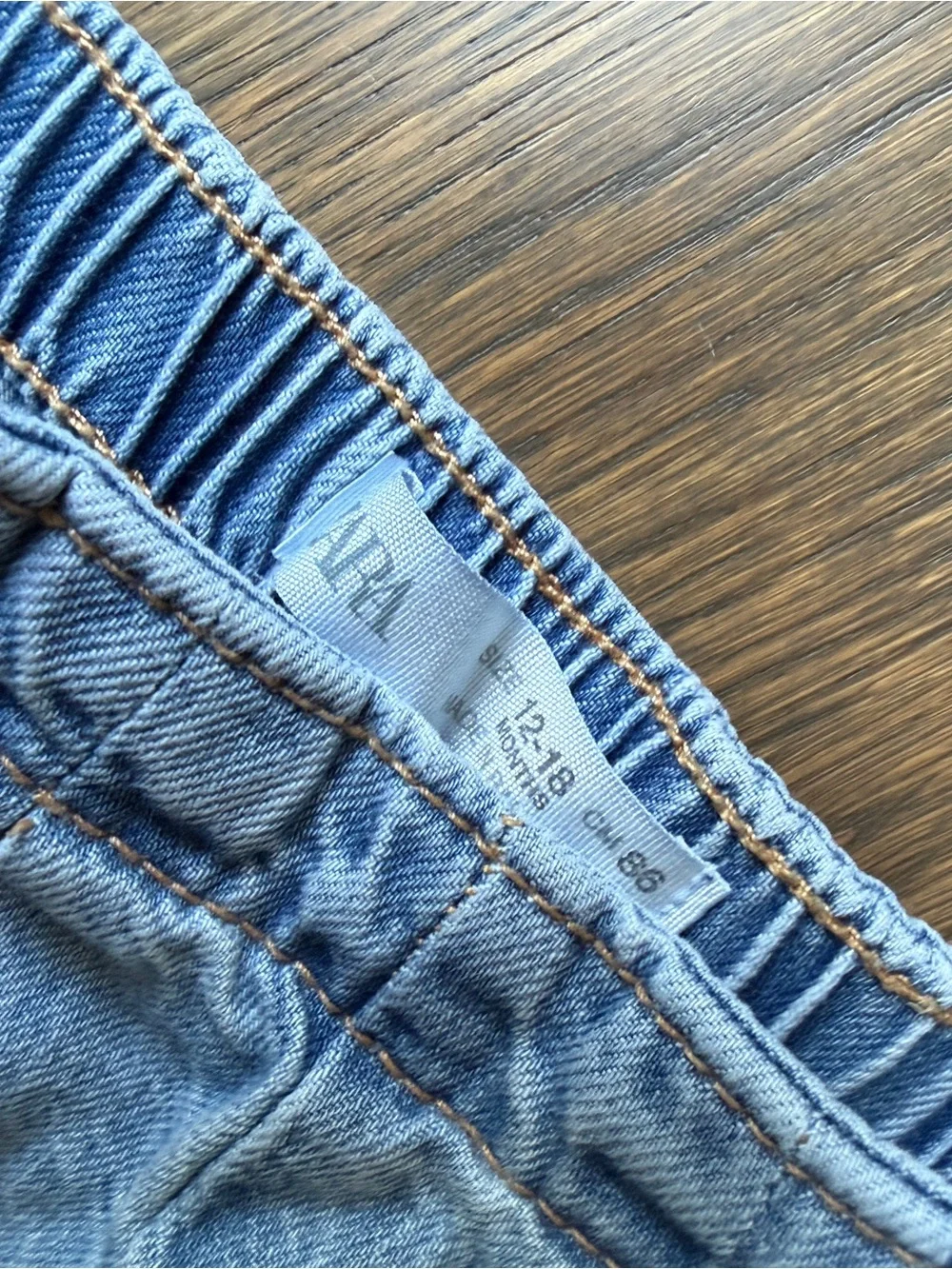 Zara Light Blue Denim Skort Shorts